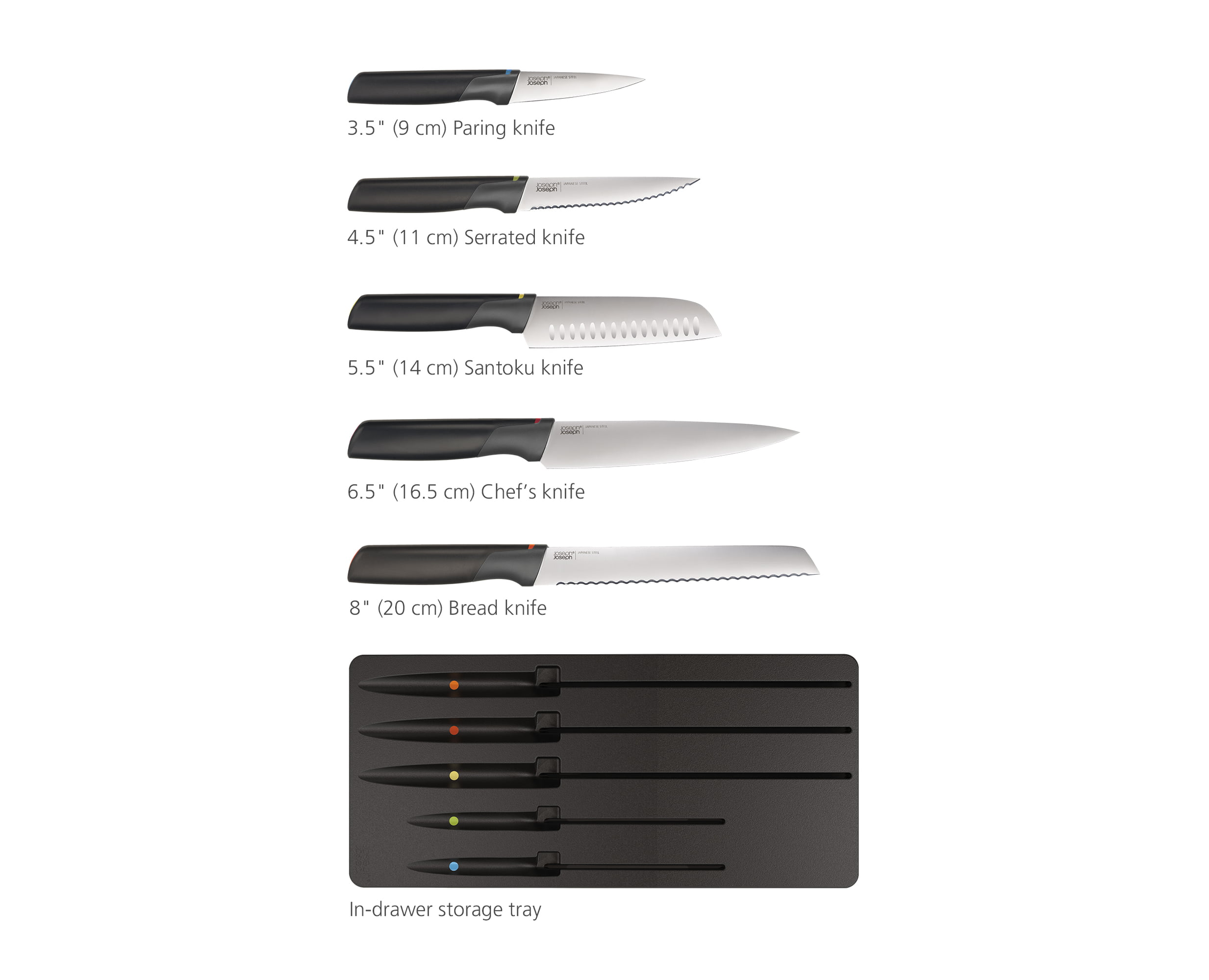 Joseph Joseph DoorStore Knives Elevate Set with Knife Block