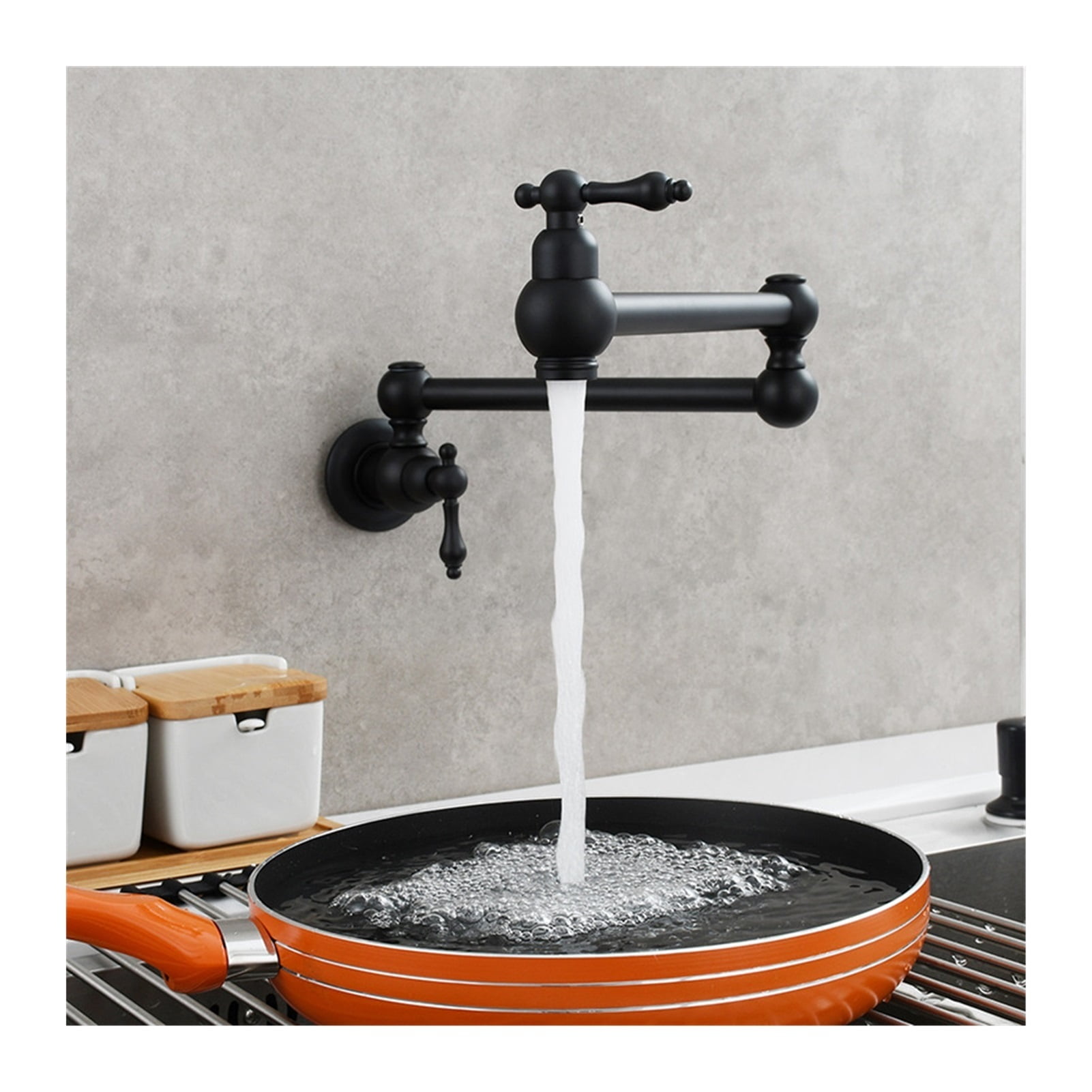 In-wall Single Cold Water Faucet Kitchen Stove Can Be Stretched And Lengthened Faucet Mop Pool Washbasin Faucet Antique