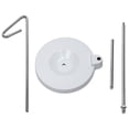 thumbnail image 4 of Soporte De Hilo De Un Solo Cono O Carrete De Alta Resistencia - Soporte De Metal De Hierro Fundido - Soporte De Hilo De Bordar De Un Solo Cono Blanco - Se Adapta A Todos Los Hilos Para Coser Bordado S, 4 of 5