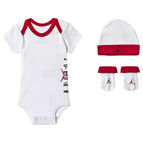 Infant Jumpman 3 Piece Set White LJ0178-001 R, 0-6 Months