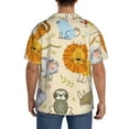 thumbnail image 3 of Sikiie Animals Men's Cuban Shirt, Hawaiian Shirts, Business Casual Button Down Shirts, Short Sleeve Shirt-Medium, 3 of 5