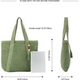 thumbnail image 2 of JUYGO Straw Beach Tote Bag for Women,Raffia Woven Shoulder Handbags for Summer Vacation, 2 of 6