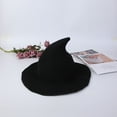 thumbnail image 4 of Xfvqtps Halloween Witch Hat for Women Wide Brim Foldable Halloween Spire Hats for Party Accessory Black, 4 of 5