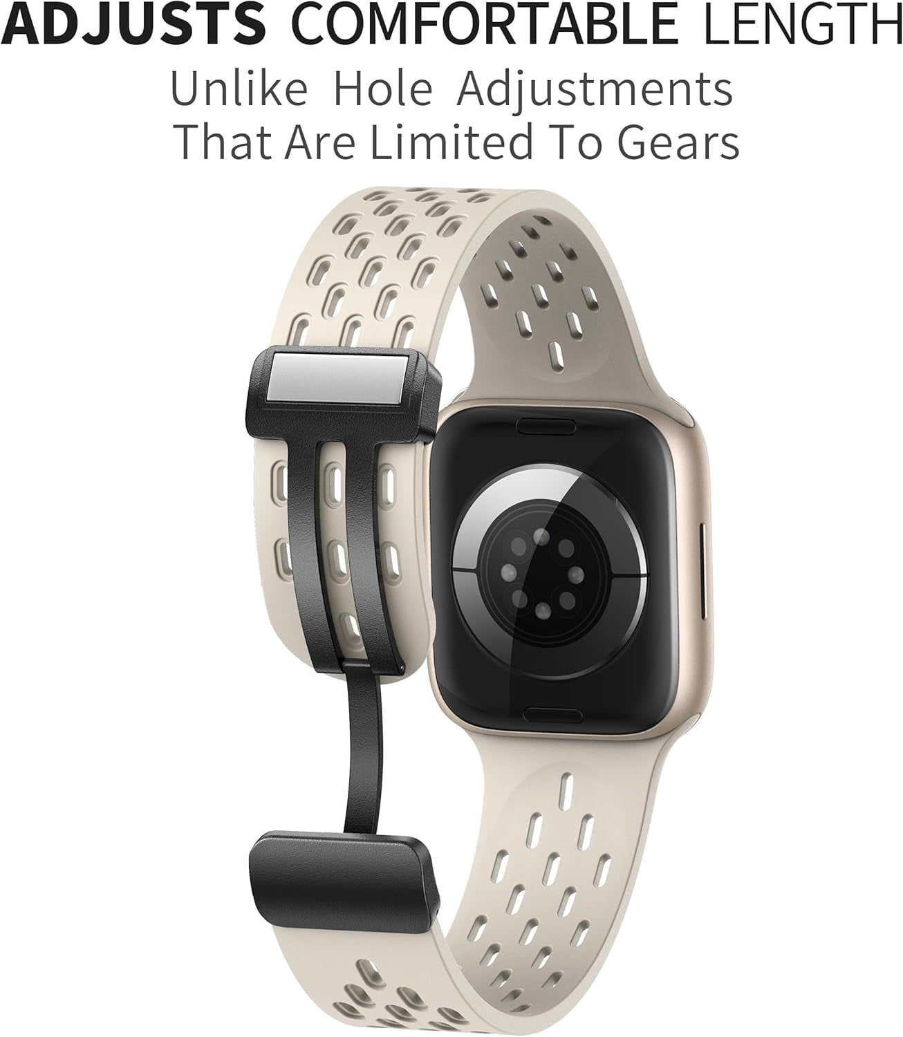 KOMI Breathable Waterproof Magnetic Sport Band for Apple Watch