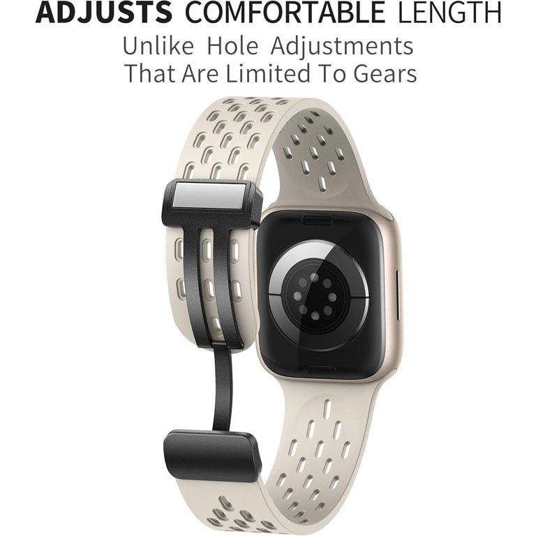 KOMI Breathable Waterproof Magnetic Sport Band for Apple Watch