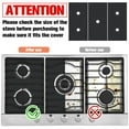 thumbnail image 2 of Dsseng 3 Pack Protecteurs de Brûleur de Cuisinière à Gaz avec 2 Couvre-Écarts Lavables Réutilisables pour Cuisinière à Gaz Coussinets de Protection pour Cuisinière à Gaz Samsung, 2 of 7