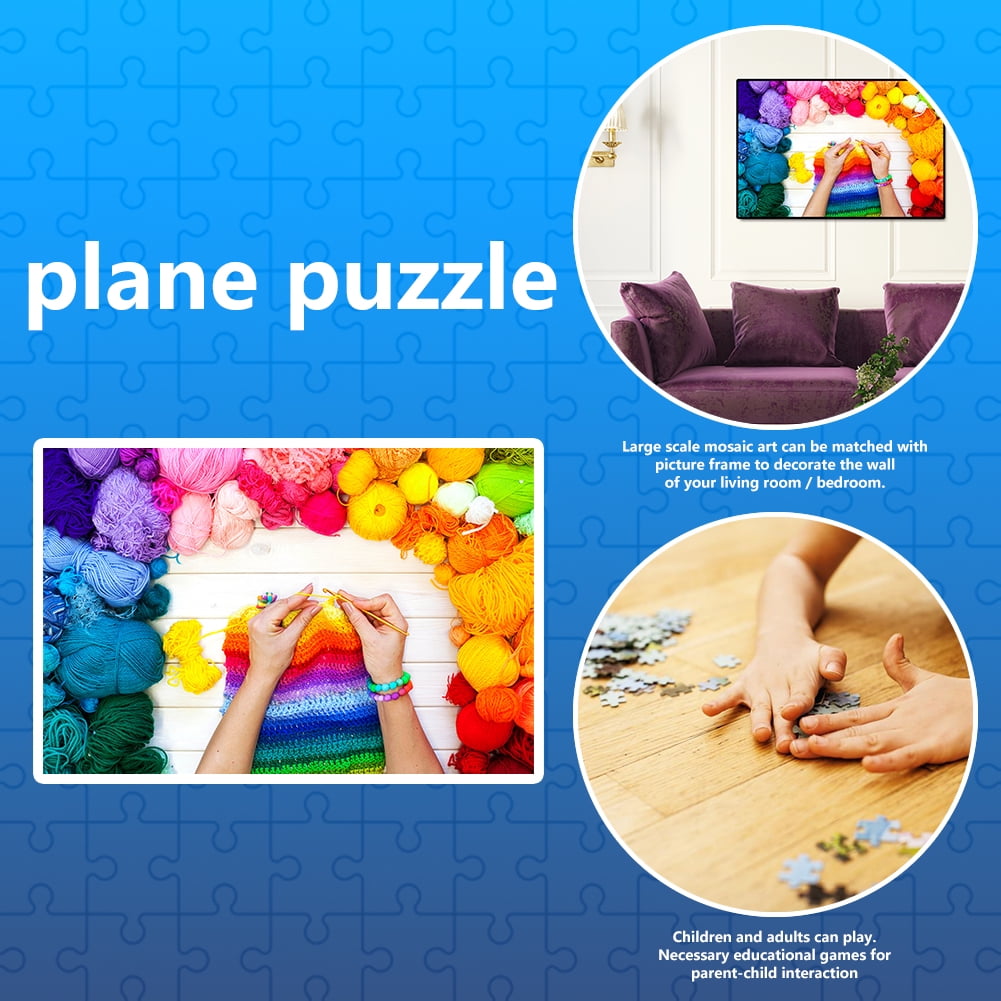 1000pcs Puzzle DIY Weave Knit Adult Children Educational Jigsaw Toy Gift \UK 