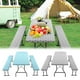 thumbnail image 1 of Juego de Manteles Impermeables de Vinilo para Mesa de Exterior | Mantel de Picnic de 3 Piezas con Reverso de Franela y Elástico | Mantel de 76 X 183 Cm y Manteles de 30 X 183 Cm | Resistente a Las Ma, 1 of 5