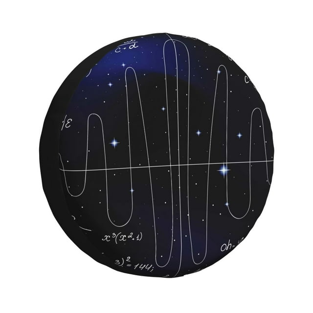 Bingfone Mathematica Science for Spare Tire Cover Weatherproof Universal Wheel Protectors for RV Camper Travel Trailer SUV Truck-15 inch