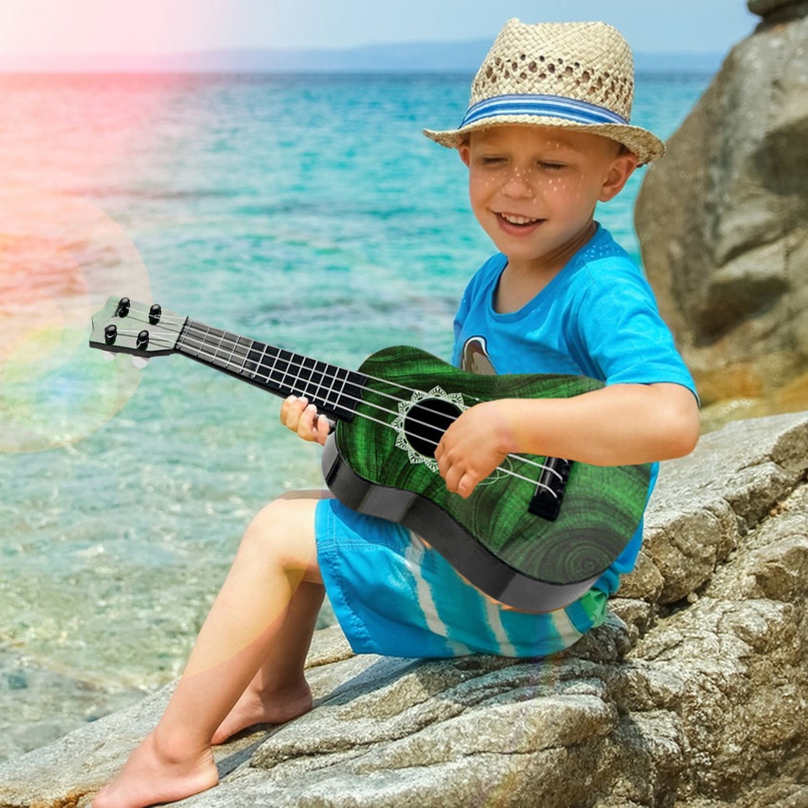 YUNAFFT Children Plaything Children Musical Instrument Plaything Ukulele for Children Ukulele Guitar Plaything Beginner Ukulele Plaything Ukulele Plaything Guitar