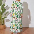 thumbnail image 4 of Large Size Veggies Long Sleeved Dress Women Dress for Parties Elegant Chic Evening Dresses, 4 of 7