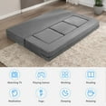 thumbnail image 6 of BALUS Modular Sleeper Sofa Bed - Velvet Foldable Sectional Couch, No Assembly, Pet-Friendly & Space-Saving Design, Light Grey, 6 of 8