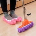 thumbnail image 4 of NUZYZ Shoes Cover Skin-friendly Dust Cleaning Soft Floor Mopping Cleaning Slipper for House, 4 of 8