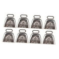 thumbnail image 4 of LABSERRON 8Pcs Loud Cowbell with Handle for Outdoor Football Game Iron Emergency Signaling 1In, 4 of 8