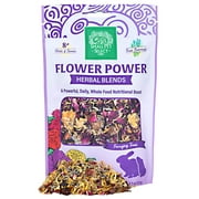 Small Pet Select - Flower Power Herbal Blend, a Natural Herbal Treat for Rabbits and Guinea Pigs, 4.4oz