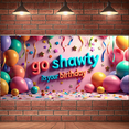 thumbnail image 6 of LUUFILx Birthday Backdrop Colorful Balloons Background Go Shawty Its Your Birthday Party Decorations Celebration Banner Photography Props Supplies, 6 of 7