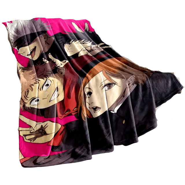 Manta de franela suave con estampado digital Jujutsu Kaisen