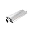 thumbnail image 3 of Borla Performance 40670 Exhaust Muffler Pro XS Series 9-1/2 Inch Width X 4 Inch Height T304 Stainless Steel Case; Single 3 Inch Center Inlet; Dual 2-1/4 Inch Outlet; 19 Inch Body/24 Overall Length, 3 of 3