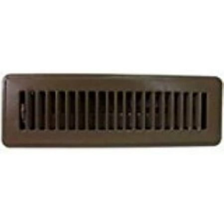 

LeCeleBee FR01-2X10B ProSource Floor Register 2 in H X 10 in W Metal 2 x 10 Brown Brown finish By Brand LeCeleBee