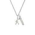 thumbnail image 2 of Delight Jewelry Silvertone Cheerleader - Standing Silvertone Live the Life You Have Imagined Bar Charm Necklace, 23", 2 of 4