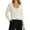 White, variant on Wang6 Women Lightweight Cropped Cardigans Sweaters Trendy Long Sleeve Button Cable Knit Sweater Fall V Neck Knitted Outwear Tops White One Size
