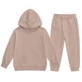 thumbnail image 5 of Little Boys Fall Clothes 2 Piece Outfits Letter Graphic Print Hooded Hoodie For Commemorative School Entry And Long Pant Kids Casual Clothes Set Size 7-8T, 5 of 5