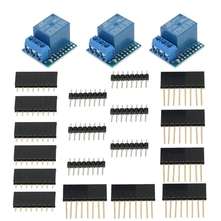 Treedix 3PCS Relay Shield Module Compatible with Arduino Mini D1 Development Board
