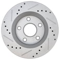 thumbnail image 3 of Geelife For Jeep Wrangler Wrangler JK Brake Rotor Drilled Slotted G-Coated Front, 3 of 9