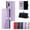 Purple, variant on ETFAST Leather Wallet Phone Case For Samsung Galaxy Note 20 Ultra Note20 Note 10 Note 10Plus Note9 Note 8 Quality Leather Phone Case With Card Holder Zipper