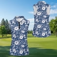 thumbnail image 2 of Aplkyhs Funny Couple Golf Shirts Retro Floral Women Sport Cloth Moisture Wicking Suitable for Tennis Enthusiasts Machine Washable Soft and Comfortable, 2 of 5