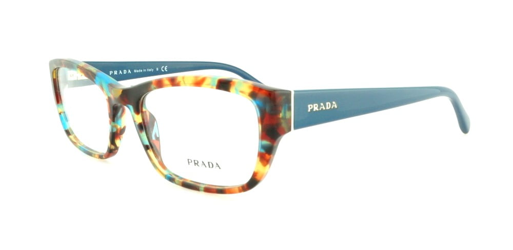 PRADA Eyeglasses PR18OV NAG1O1 Havana Spotted Blue 54MM - Walmart.com