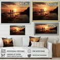 thumbnail image 4 of Designart "Beach Photo Sunset Charm X" Beach Floater Framed Wall Decor, 4 of 7