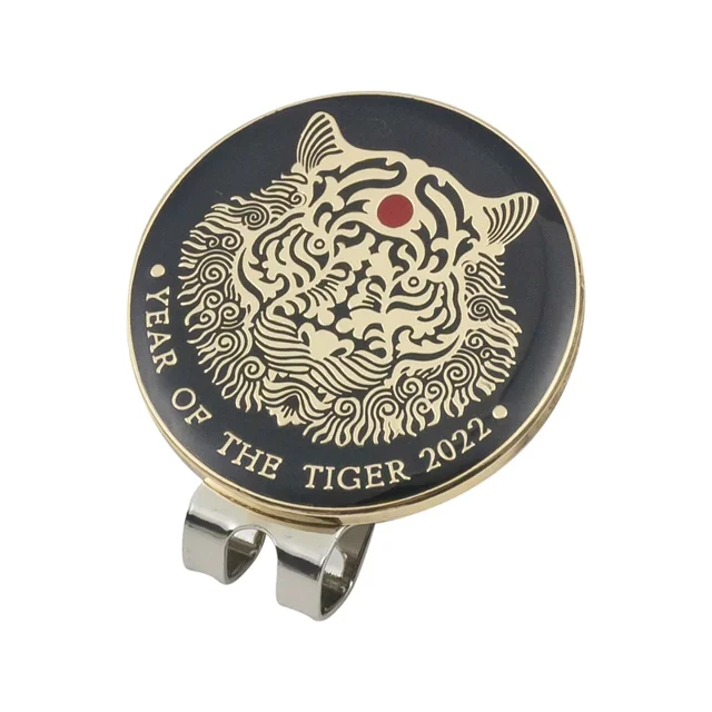 1Pcs Golf Hat Clip Magnetic Cap Clips w Magnet Mark Ball Position Removable Metal Various Styles Marker Drop Ship Black Tigers