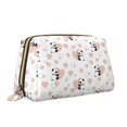 thumbnail image 2 of Picia Heart Panda Print Leather Makeup Bag Make Up Bag Travel Toiletry Bag for Her Girlfriend Teacher Teen Girl Gifts, 2 of 8