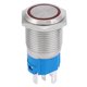 thumbnail image 1 of Interruptor de botón de metal 1NO 1NC con reinicio automático de luz LED de 16 mm para modificación de automóvil (luz roja 5 V) VoborMX herramienta, 1 of 8