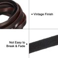 thumbnail image 3 of 5.5 Yard 8mm Vintage Flat Leather Cord, Leather Strips for DIY Crafts, Coffee, 3 of 7
