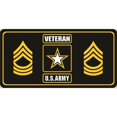 thumbnail image 1 of U.S. Army Veteran Master Sergeant Photo License Plate, 1 of 1