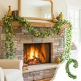 thumbnail image 4 of Ratán artificial de imitación de plástico C, decoración para el hogar, planta artificial de ratán, decoración para la mesa del comedor, ratán sintético para bodas, hojas verdes colgantes, pequeñas ros, 4 of 6