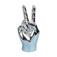 thumbnail image 5 of Hand Gesture Statue Creative Hand Sculpture for Home Table Centerpiece Decor Peace Argent, 5 of 9