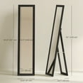 thumbnail image 3 of HOMCOM Full Length Mirror, Farmhouse Wall Mirror, Hanging & Freestanding, 3 of 10