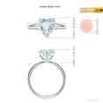 thumbnail image 4 of Angara Natural 1.8 Ct. Aquamarine Solitaire Ring in Sterling Silver for Women (Ring Size: 9.5), 4 of 8