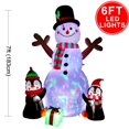 thumbnail image 1 of OurWarm Inflatable Santa Claus Night Light Figure Outdoor Garden Toys Christmas Party Decorations New Year 2019 150cm US EU Plug, 1 of 4