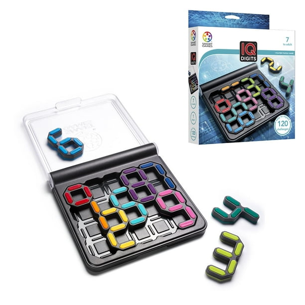 Juego de viaje SmartGames IQ Digits Math Deducción de 7 años o más