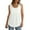 White, variant on breaise Women's Tank Tops Loose Fit Casual Flowy Square Neck Sleeveless Shirts Summer Tops Basic Tee Army Green,XXL