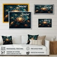 thumbnail image 4 of DESIGN ART Designart "Orange Sacred Lotus Floral Bloom Ii" Floral Lotus Wall Decor 32 in. wide x 16 in. high, 4 of 5