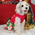 thumbnail image 4 of Vestido navideño para perros XPUDAC verde rojo XXS Small, 4 of 5