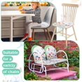 thumbnail image 2 of GHSDFBB 4 Pcs Spring Chair Cushions with Ties for Dining Chairs 16''x16'' Memory Foam Flower Bird Pattern Chair Pad Non Slip Seat Cushion with Washable Cover for Home Kitchen Office Holiday, 2 of 6