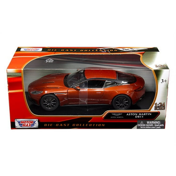 Aston Martin DB11 Copper Orange 1/24 Diecast Model Car by Motormax
