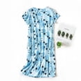 thumbnail image 2 of Defitshape Women's Cotton Pjs Cute Cartoon Nightgown Soft Fall Short Sleeve Sleep Shirt Summer Pajama Dress Printed Sleepwear Lightweight Sleeping Loungewear Style12 Large, 2 of 4