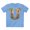 Carolina Blue, variant on Letter U Graphic Design Tee Unisex 100 Cotton With Antique Gold Letters Artwork T-Shirt